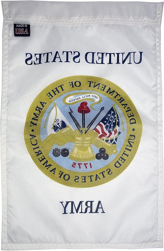 FlagSource U.S. Army Nylon Garden Flag, Made in The USA, 18x12"