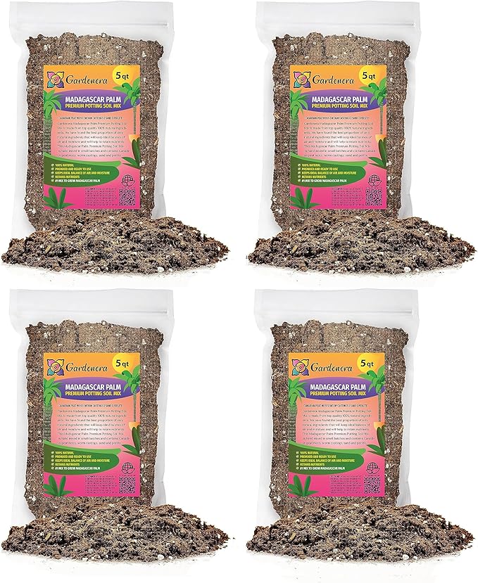 Madagascar Palm Potting Mix - Unlock Robust Growth and Striking Form with Our High-Performance Formula - 20 Quart