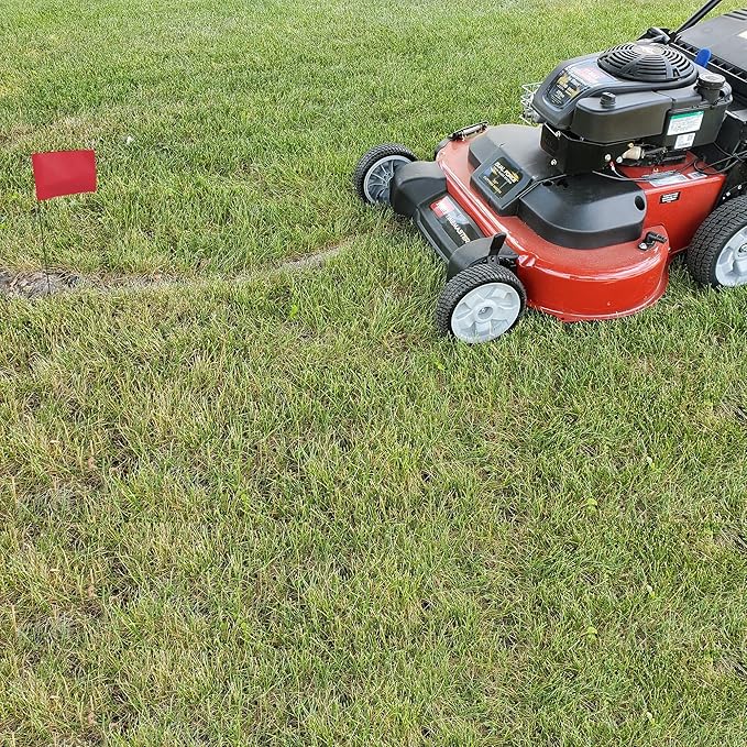 Red Marking Flags 1000 Pack - 4x5x15 Inch Red Flags for Yard - Markers For Lawn, Irrigation, Landscaping, Survey & Sprinkler Head Marking