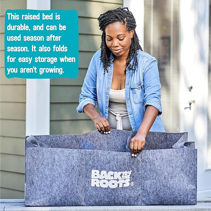 Back to the Roots Breathable Grow Bed, Provides More Oxygen to Roots, Assembles in Seconds 3 cu. ft