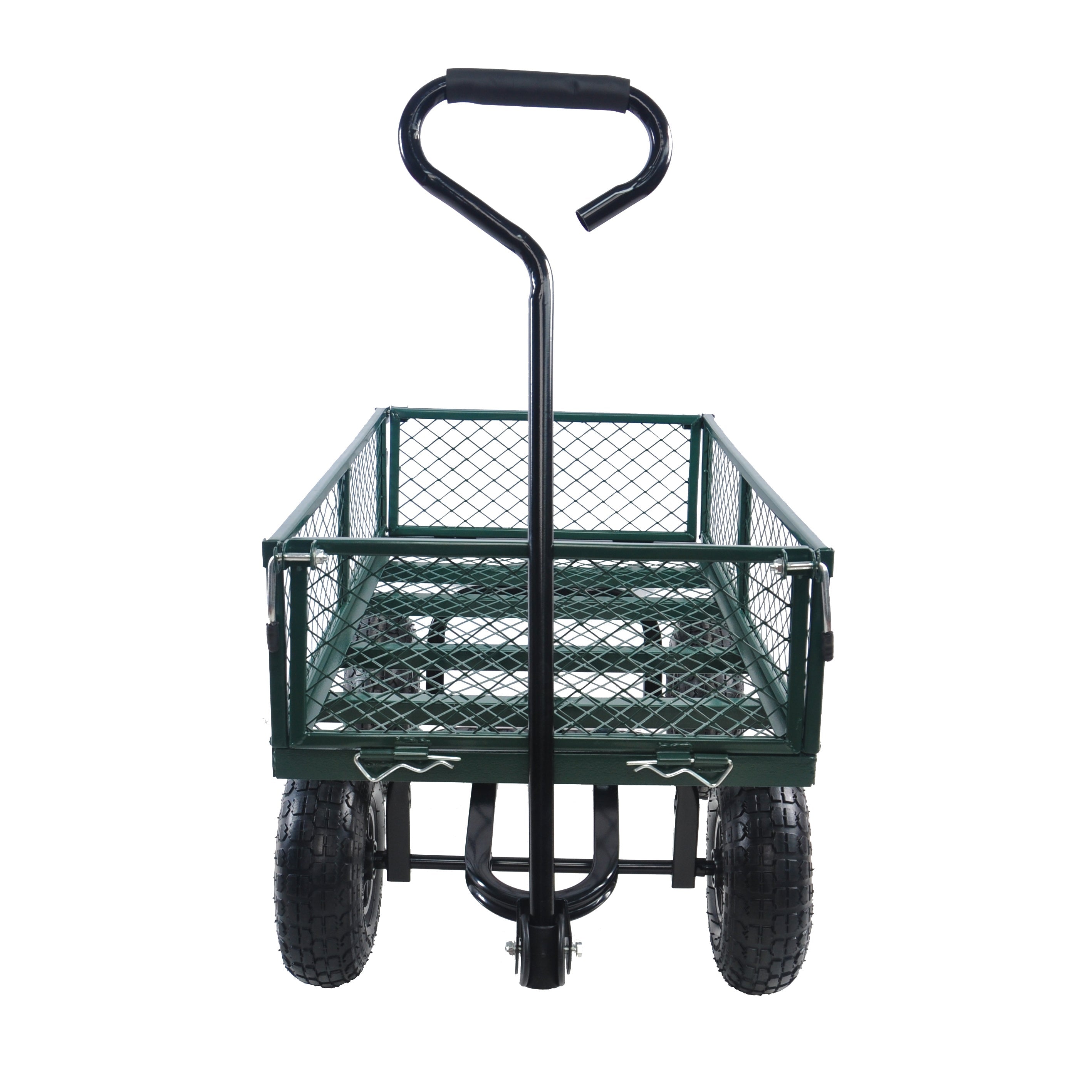 2-in-1 Garden Wagon and Flatbed Yard Cart