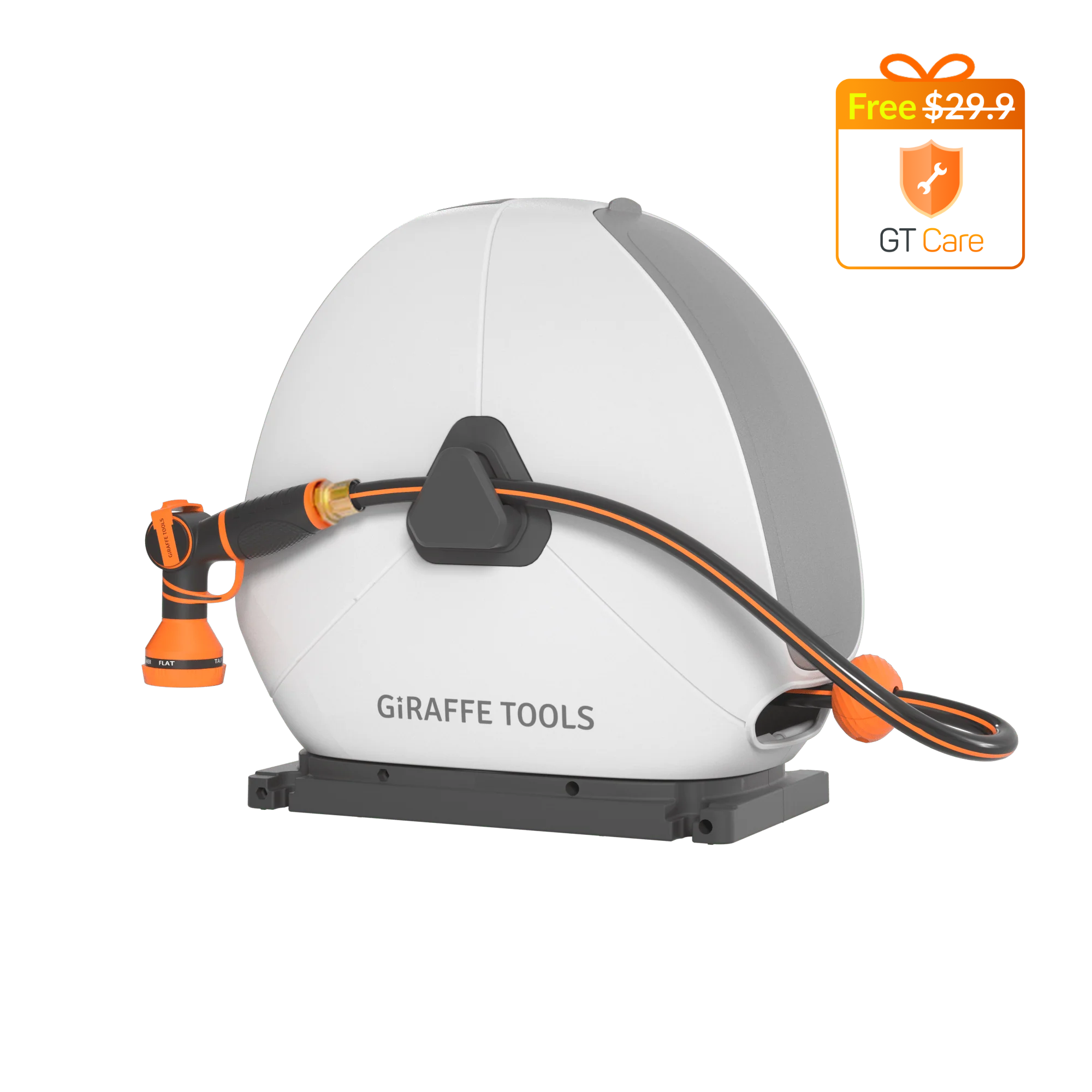 Ground-Mounted Retractable Hose Reel 82ft-130ft