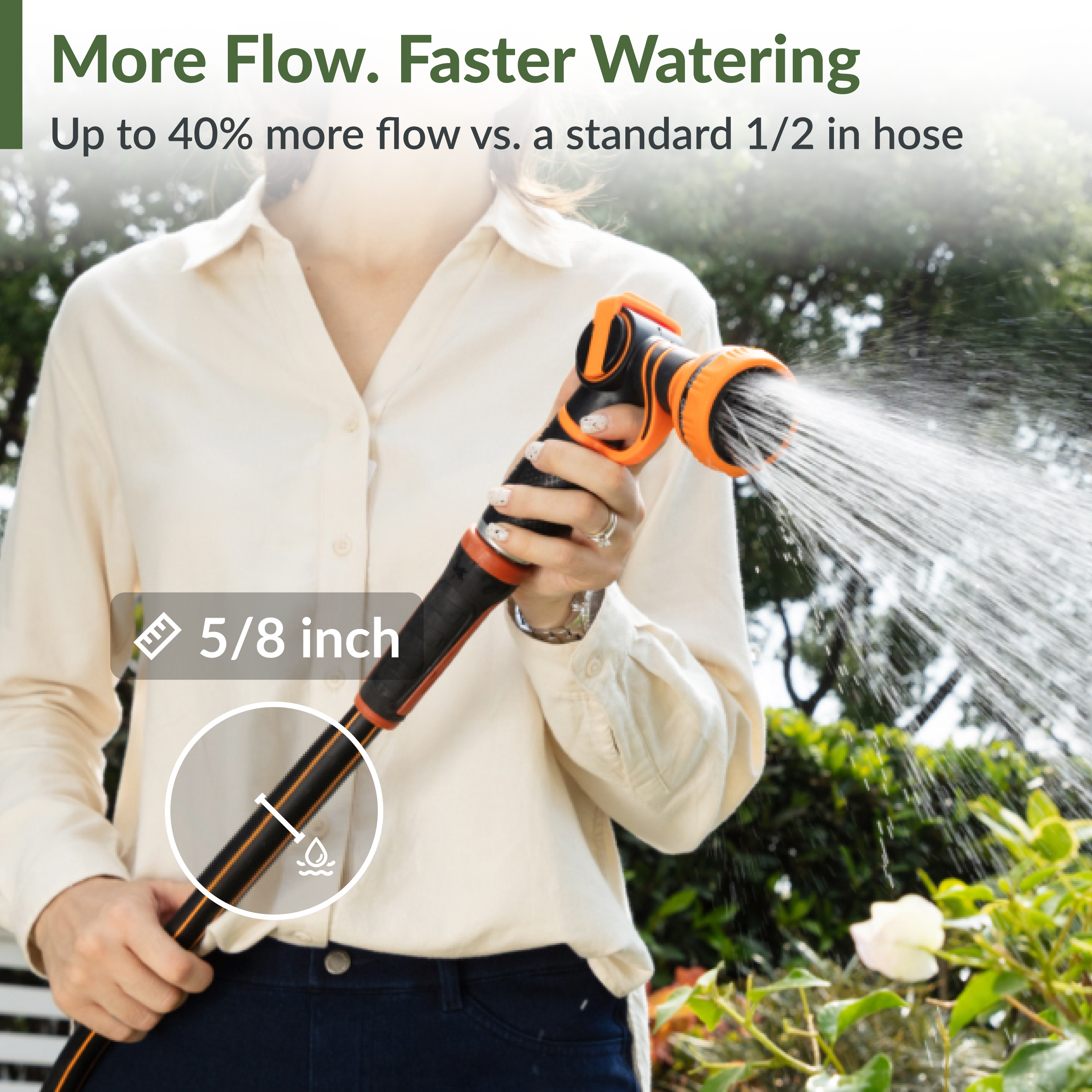 Retractable Garden Hose Reel-5/8in-90ft