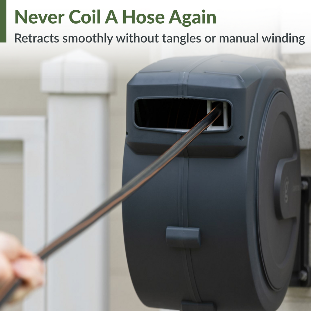 Retractable Garden Hose Reel-1/2in-155ft