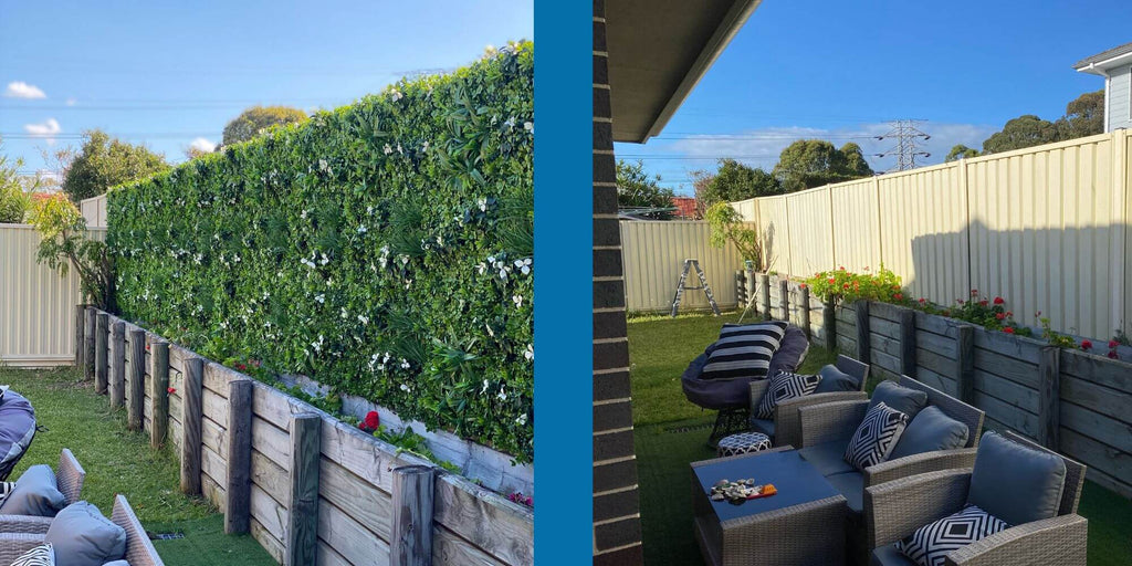 Sample Panel – White Oasis Vertical Garden (Small Sample)