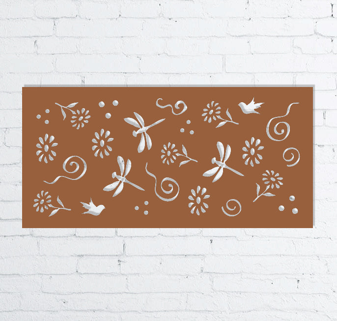 Privacy Screen Panels or Large Metal Wall Decor (46" Inch)