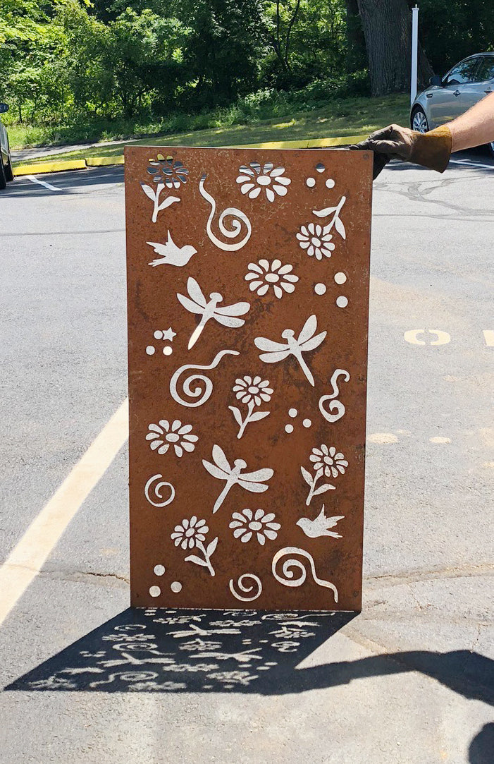 Outdoor Metal Patio Privacy Screen Panels (60” & 72”) – Heavy-Duty Steel for Deck & Backyard
