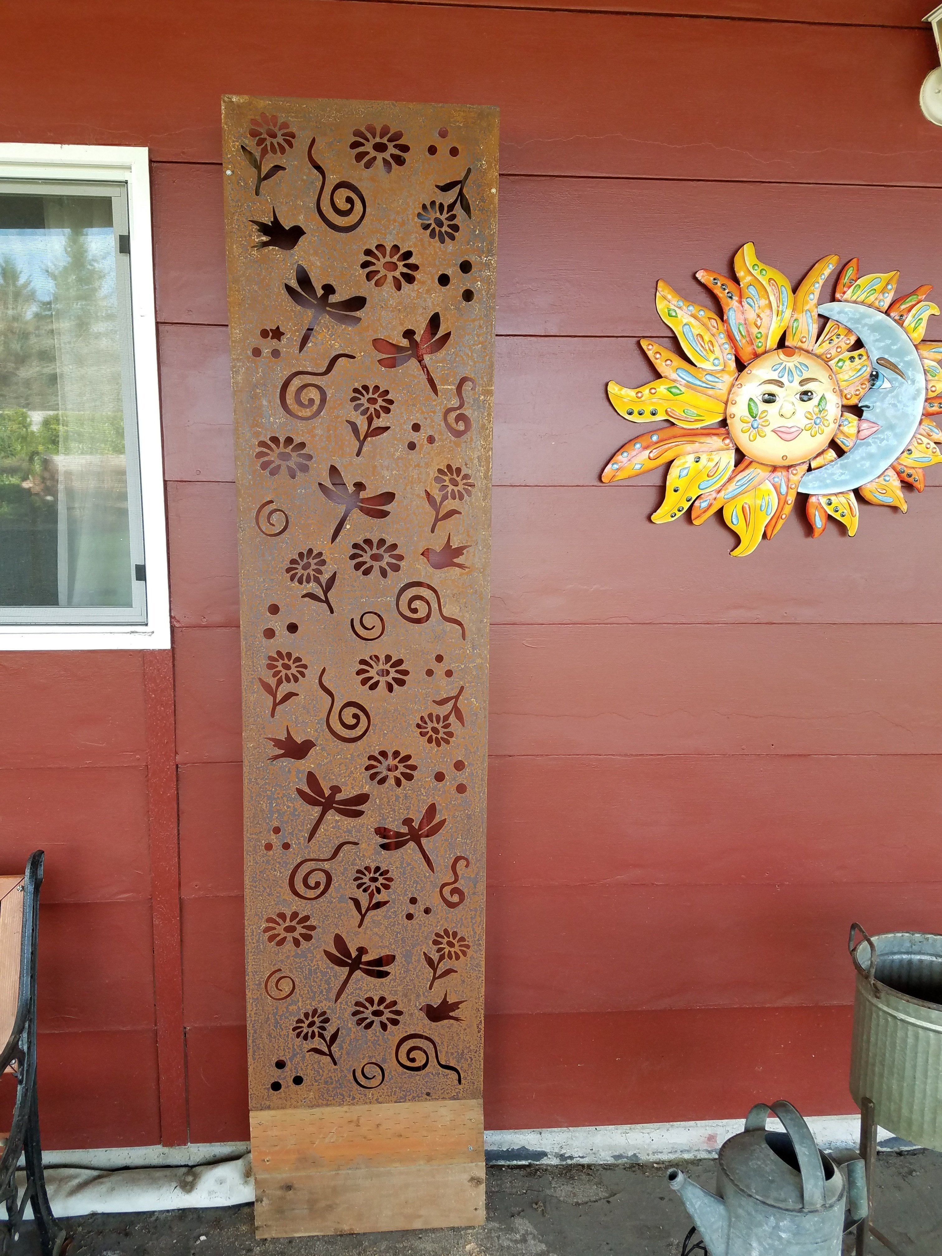 Outdoor Metal Patio Privacy Screen Panels (60” & 72”) – Heavy-Duty Steel for Deck & Backyard