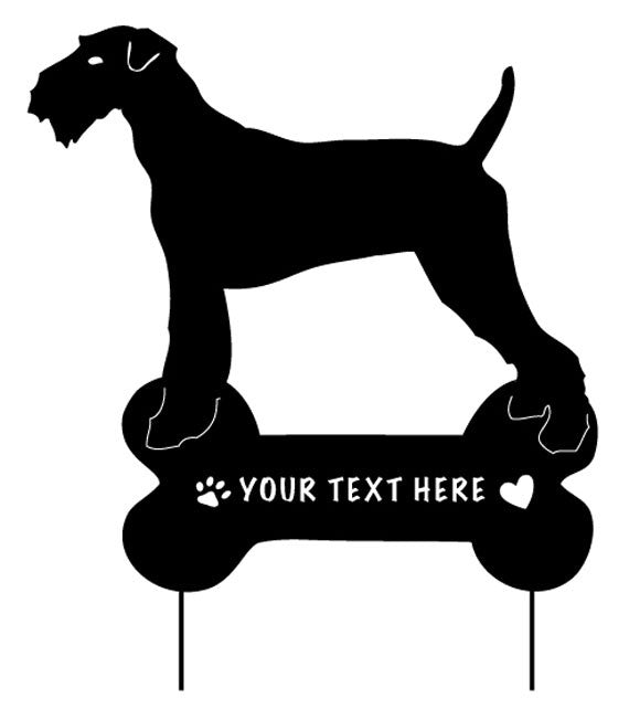 Airedale Terrier Garden Stake or Dog Wall Art