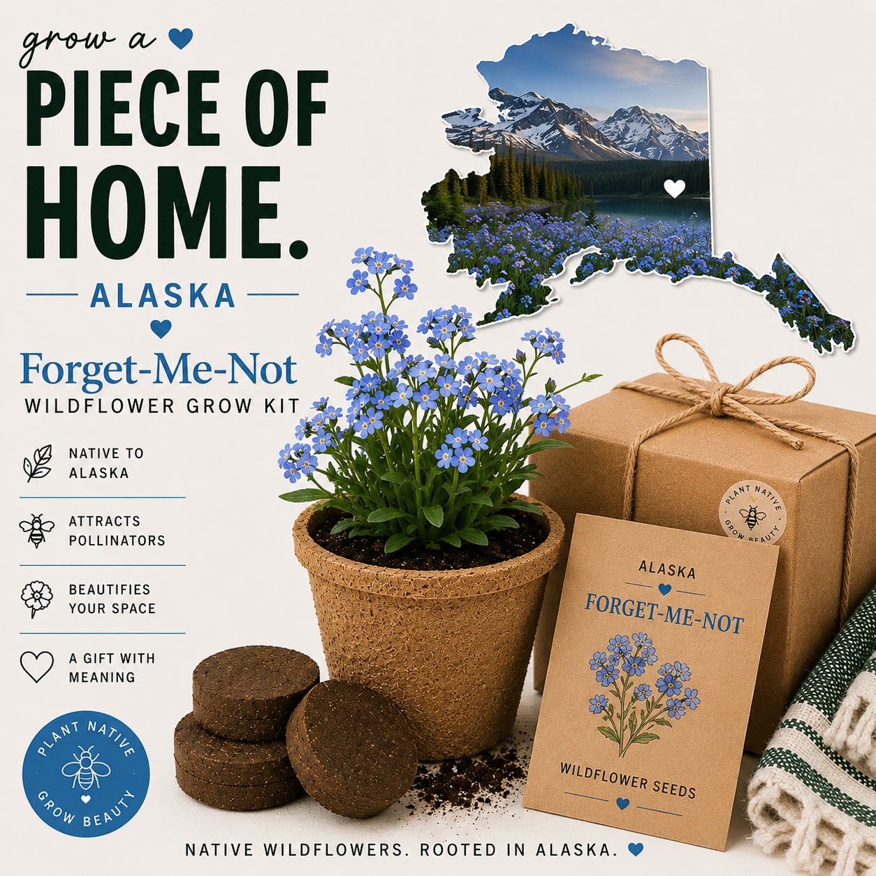 Alaska - Forget-Me-Not Wildflower Grow Kit