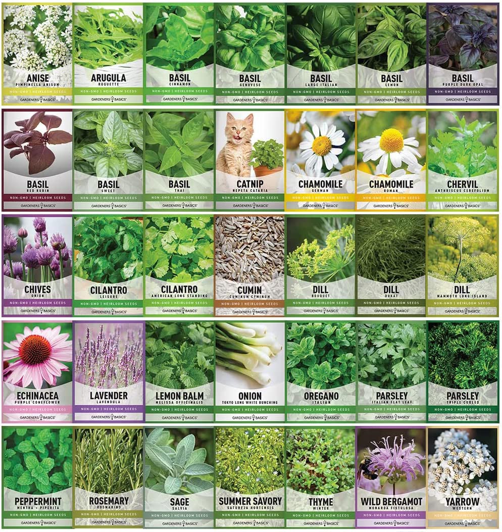 Gardening Seed Kit: 105 Packets with Ammo Can