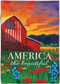 America The Beautiful 2 Sided Garden Flag