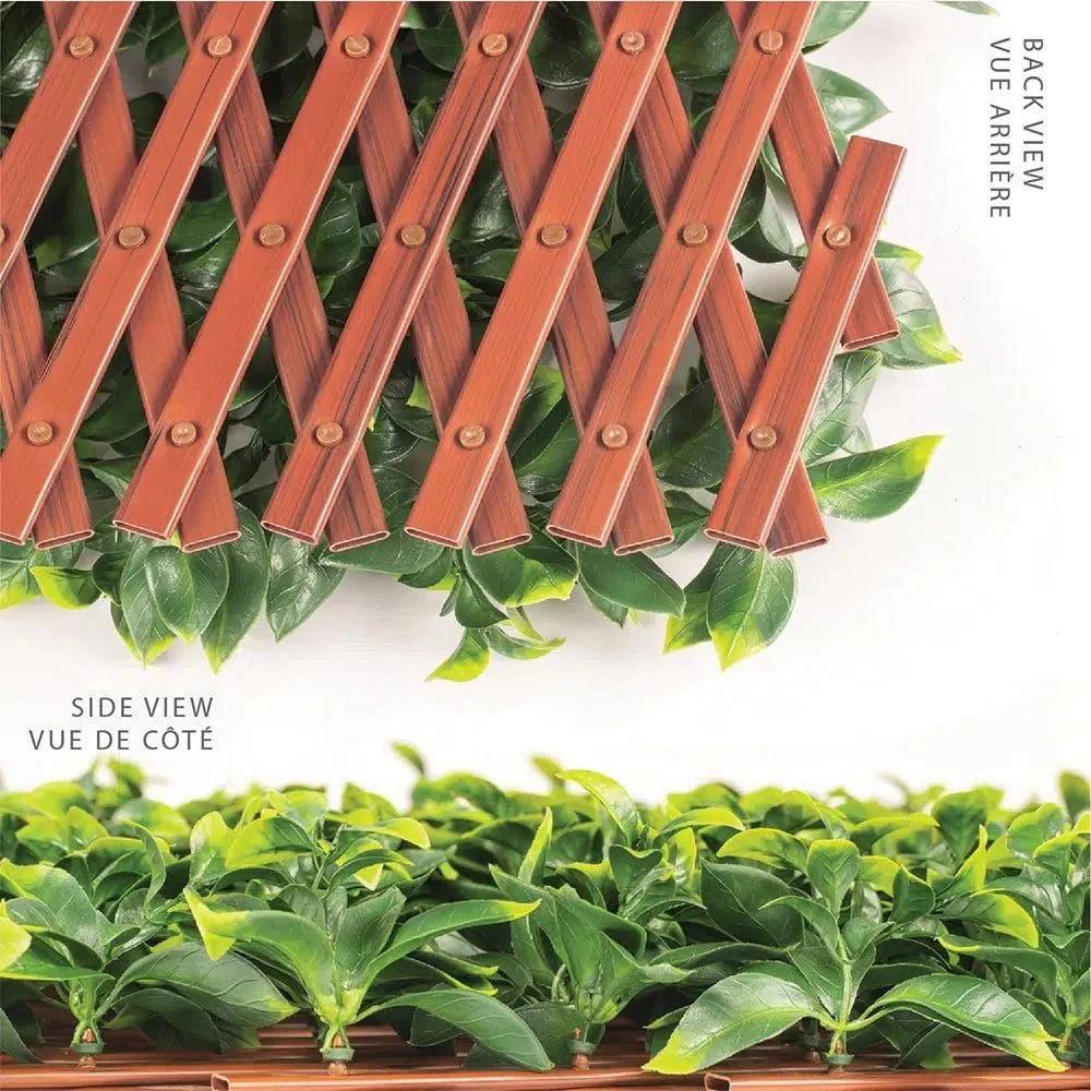 Jasmine Expandable Artificial Trellis Privacy Screen 72×36in – UV Resistant