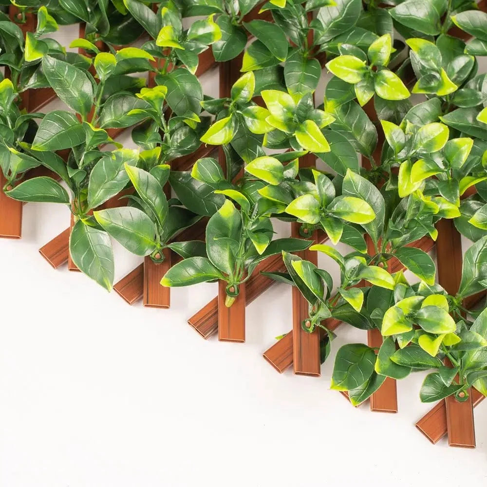 Jasmine Expandable Artificial Trellis Privacy Screen 72×36in – UV Resistant