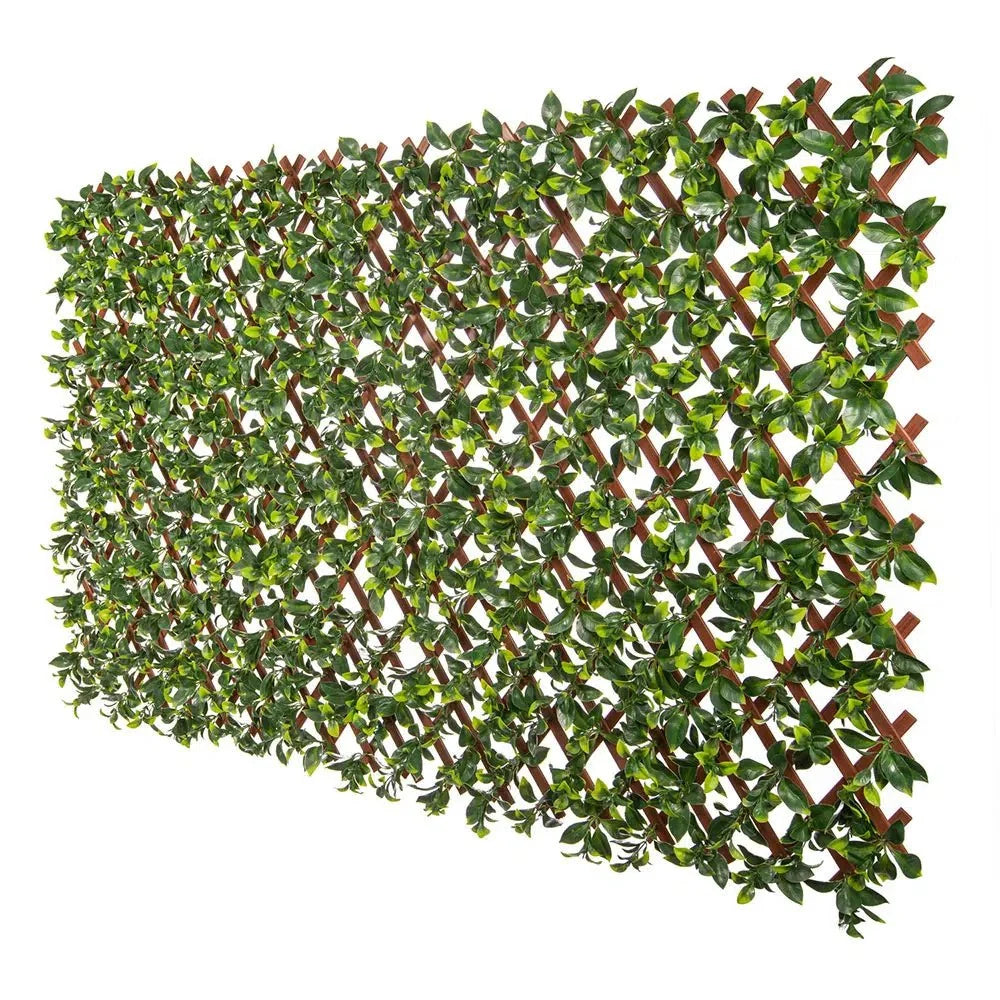 Jasmine Expandable Artificial Trellis Privacy Screen 72×36in – UV Resistant