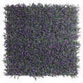 Purple Lavender Boxwood Artificial Vertical Garden Green Wall Panel 40×40in 11 SQ FT – UV Resistant – Commercial Grade
