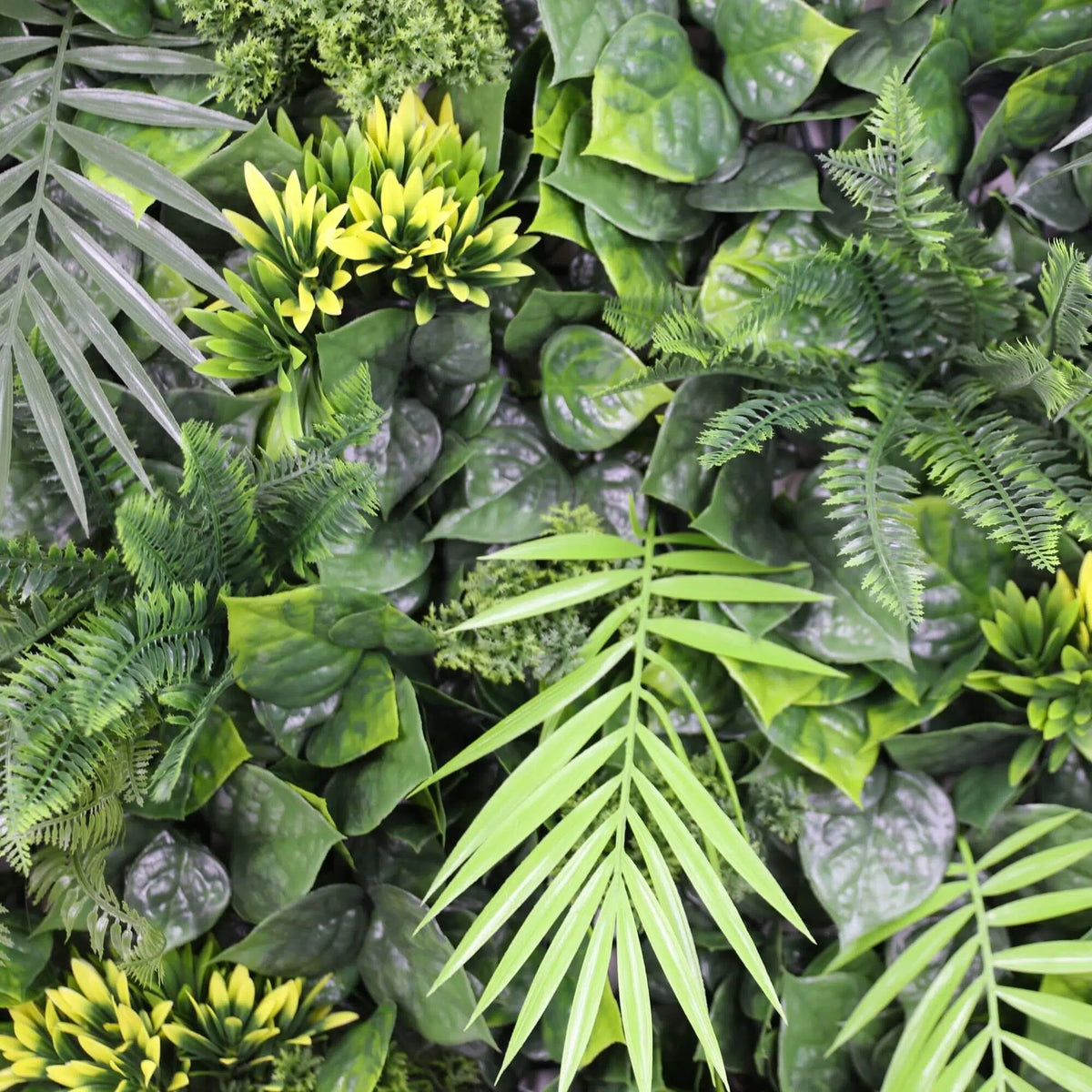 Hawaiian Sunrise Flowering Artificial Vertical Garden Green Wall Panel 40×40in 11 SQ FT – UV Resistant – Commercial Grade