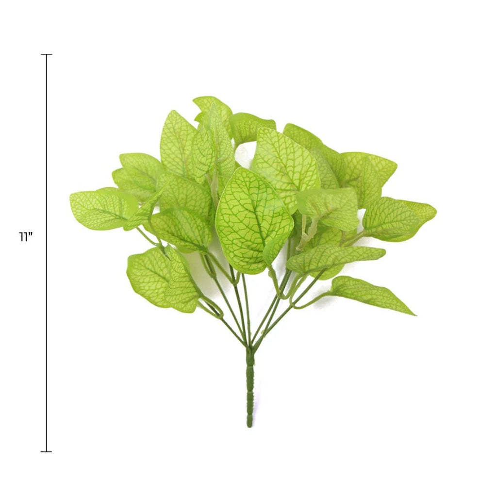 Philodendron Golden Leaf Artificial Hanging Bush 11in