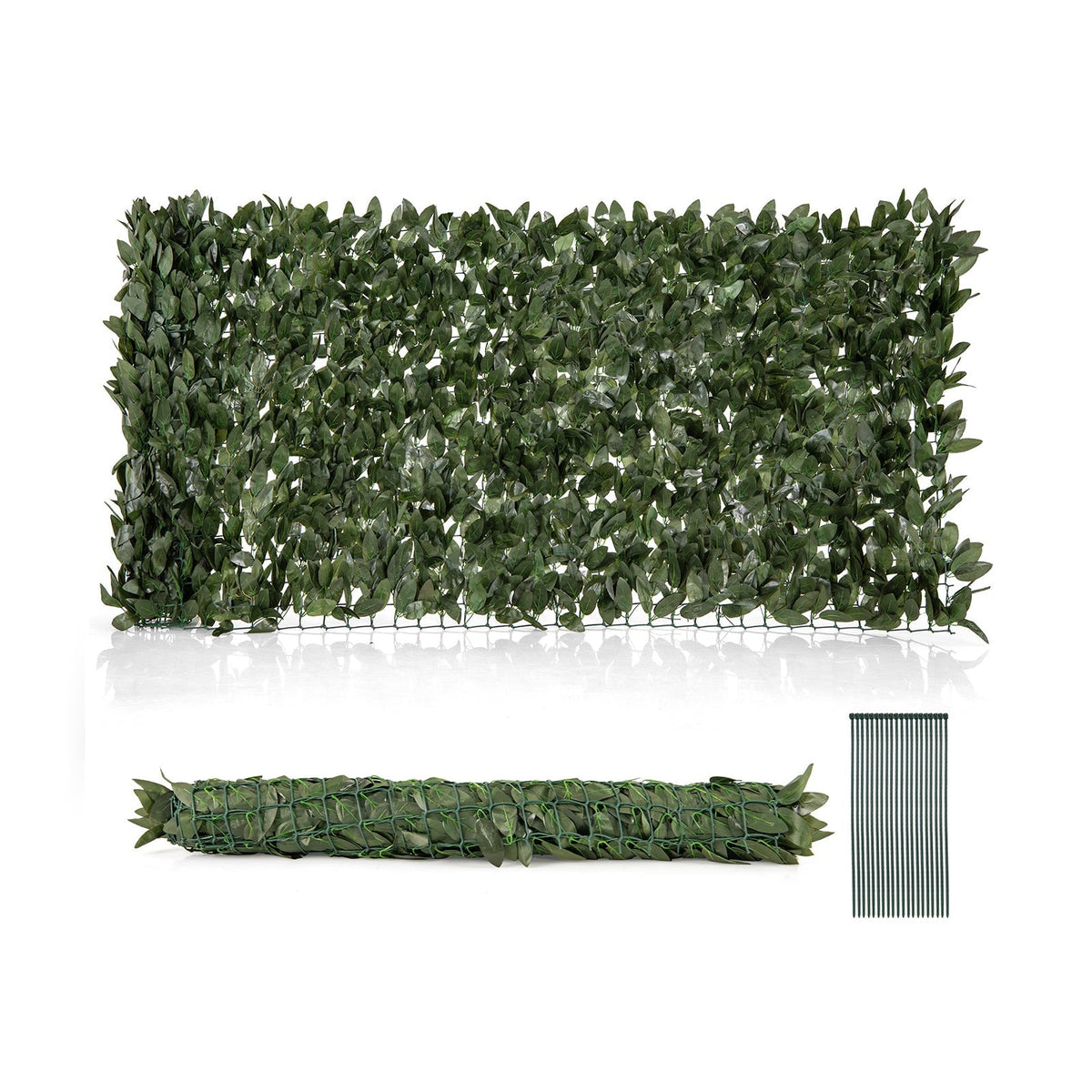 Artificial Lily Leaf Privacy Fence for Garden Yard Balcony Deck