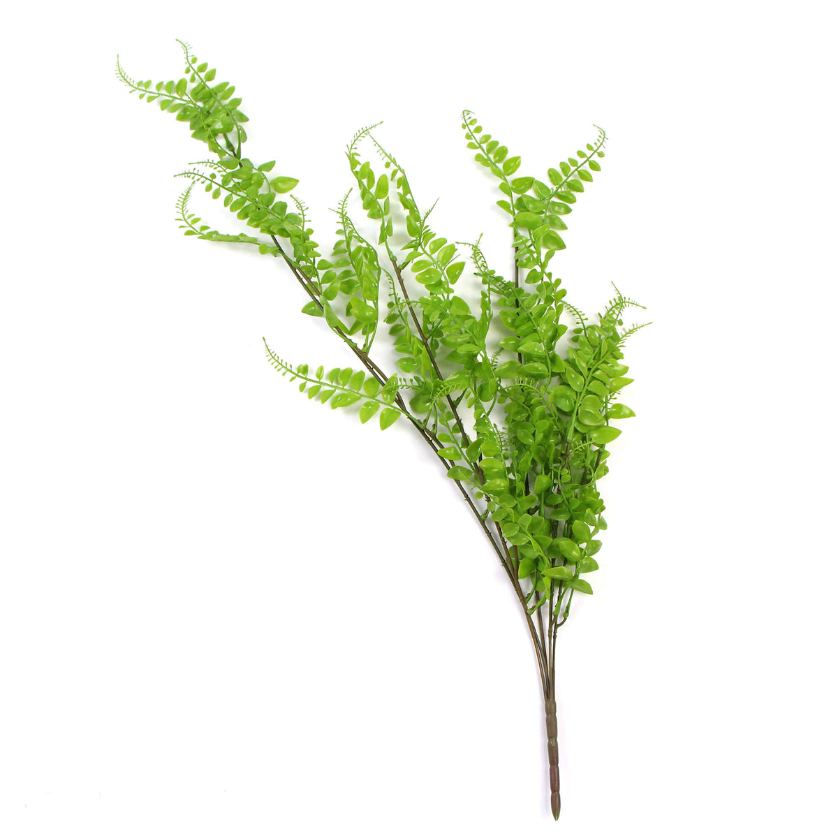 Light Green Button Fern Artificial Hanging Plant 31in – UV Resistant