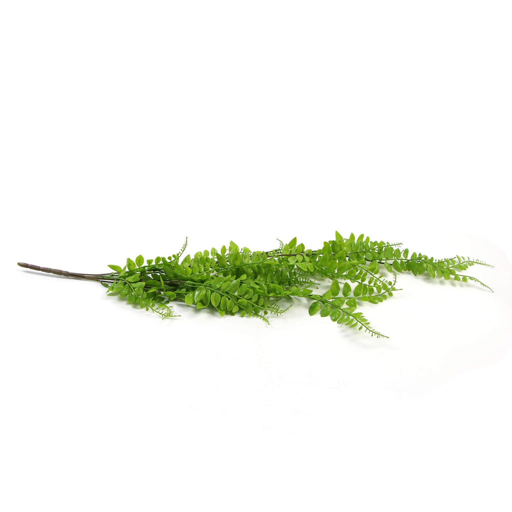 Light Green Button Fern Artificial Hanging Plant 31in – UV Resistant