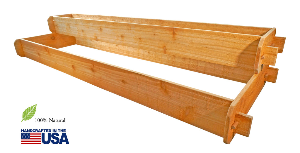 2x6 2-Tiered Cedar Raised Flower Bed from Timberlane Gardens