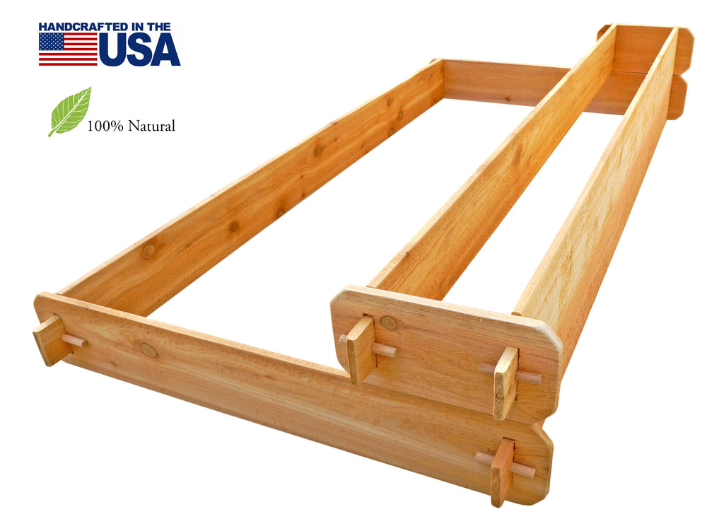 3x6 2-Tiered Cedar Raised Garden Bed from Timberlane Gardens