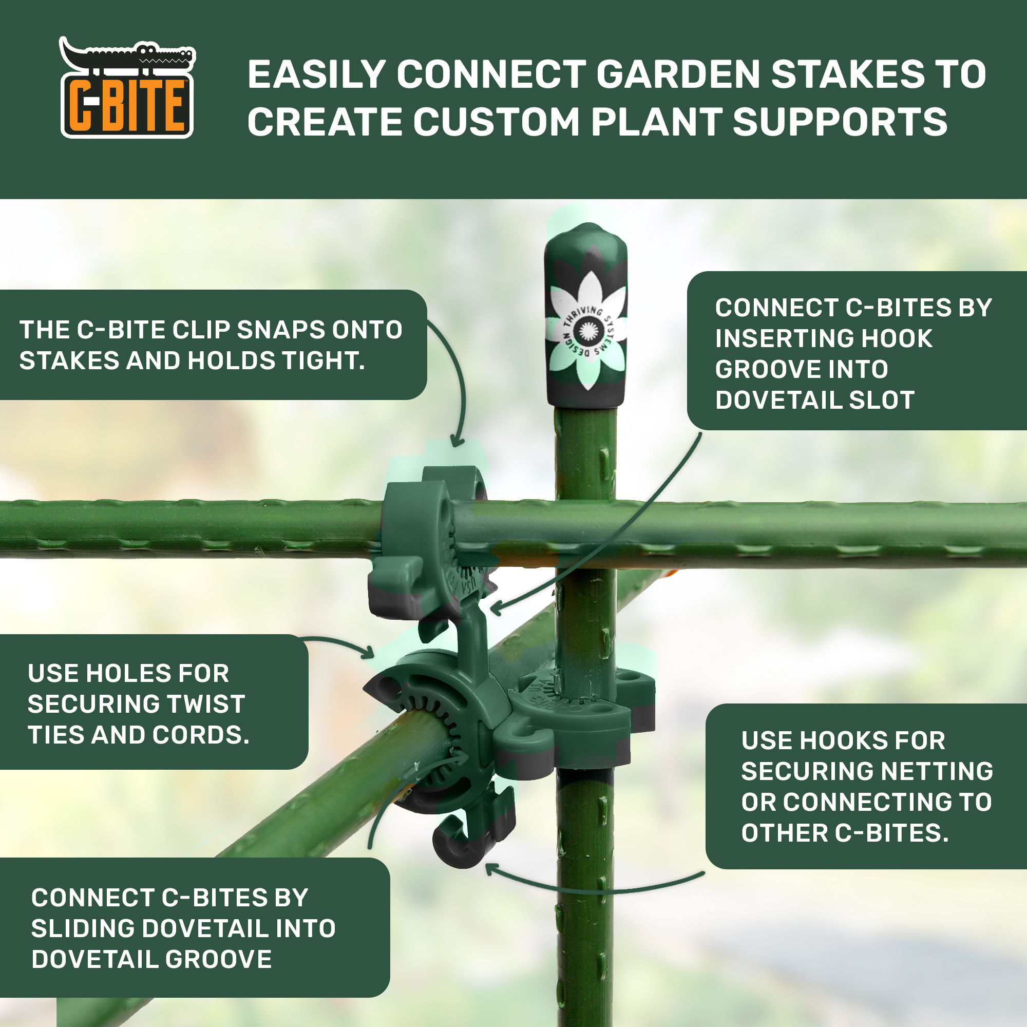 5' or 6' Monster Plant Support!  Custom Trellis & Tomato Cage Kit - The All Purpose Heavy Lifter