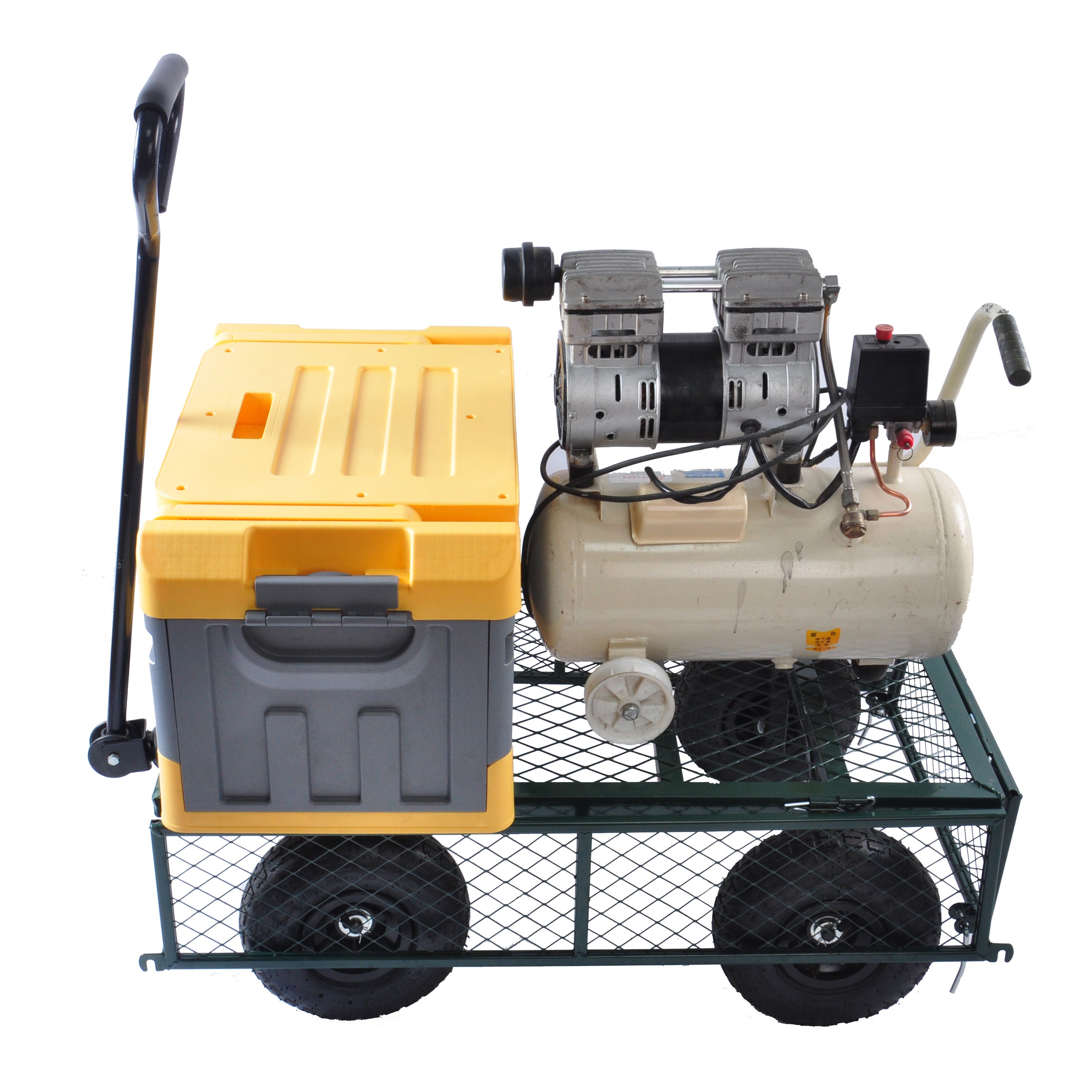 2-in-1 Garden Wagon and Flatbed Yard Cart