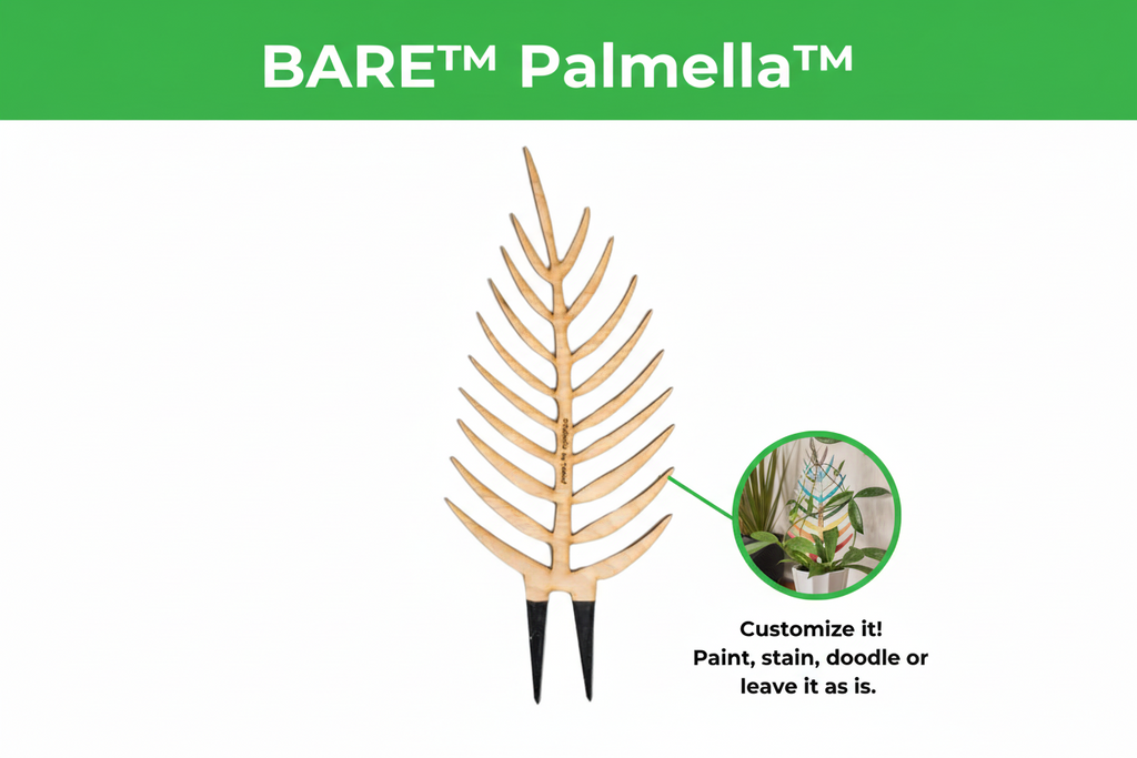 BARE™ Palmella™ - Customizable wooden plant support - Inspired by the Palm leaf