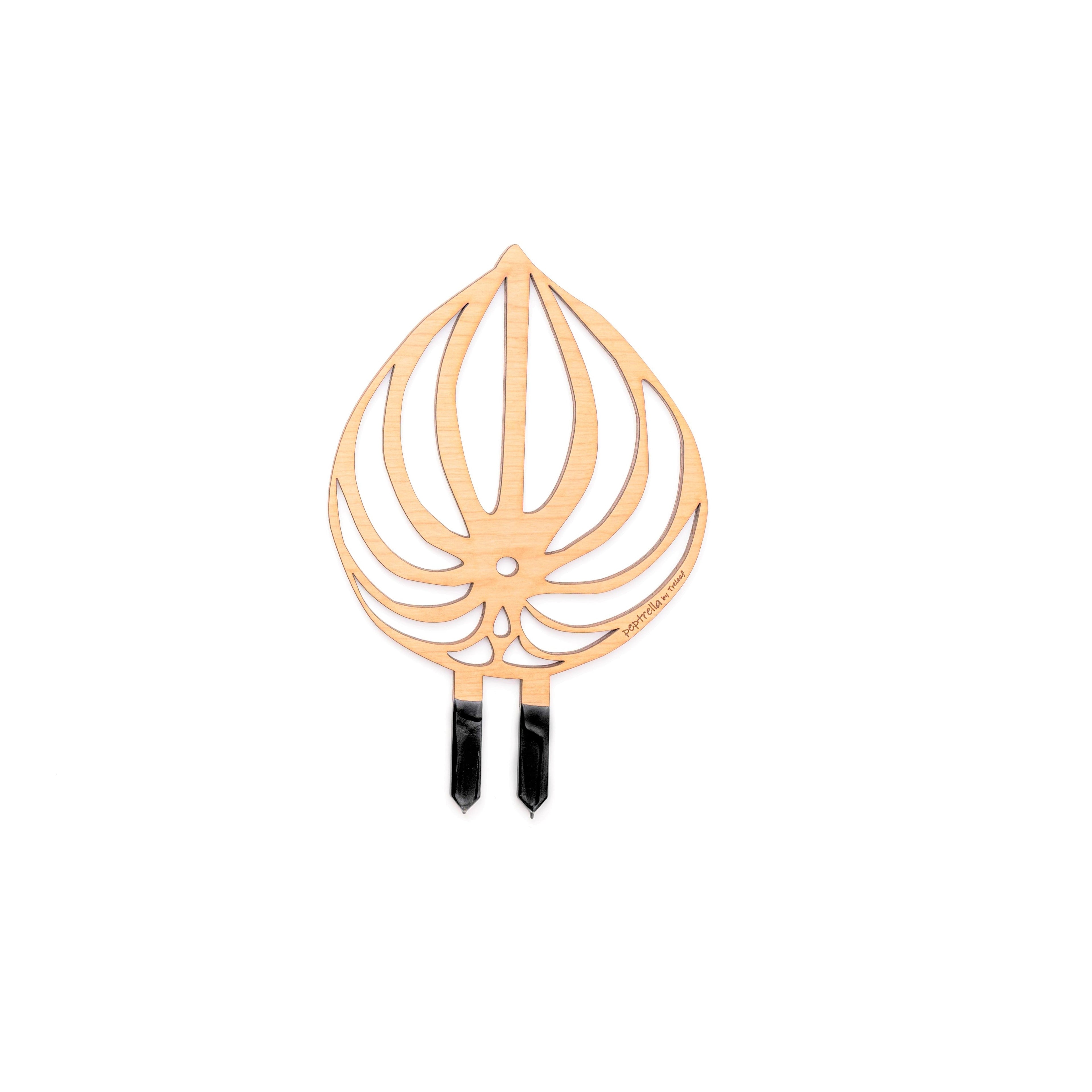 BARE™ Peptrella™ - Customizable wooden plant support - Inspired by the Peperomia leaf