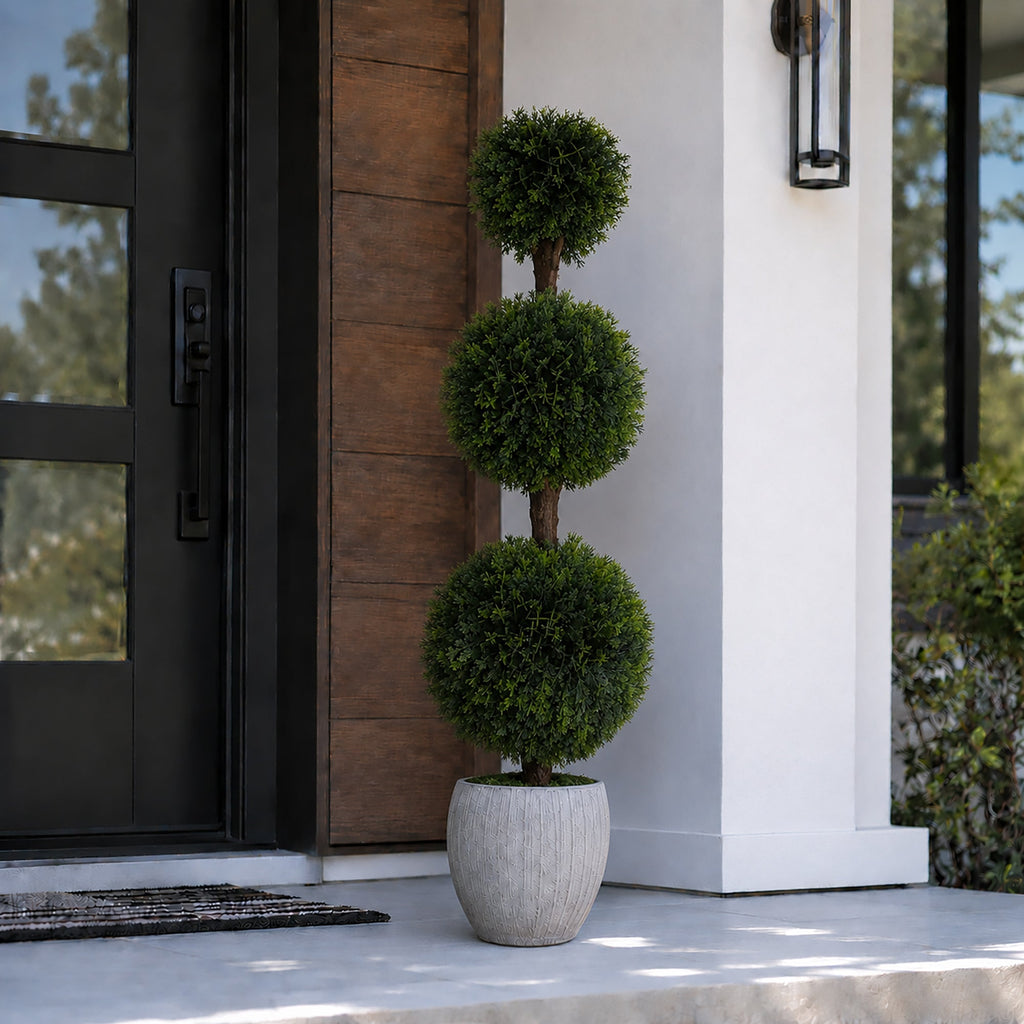 4' Artificial Cypress Topiary Tree