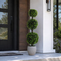 4' Artificial Wintergreen Topiary Tree