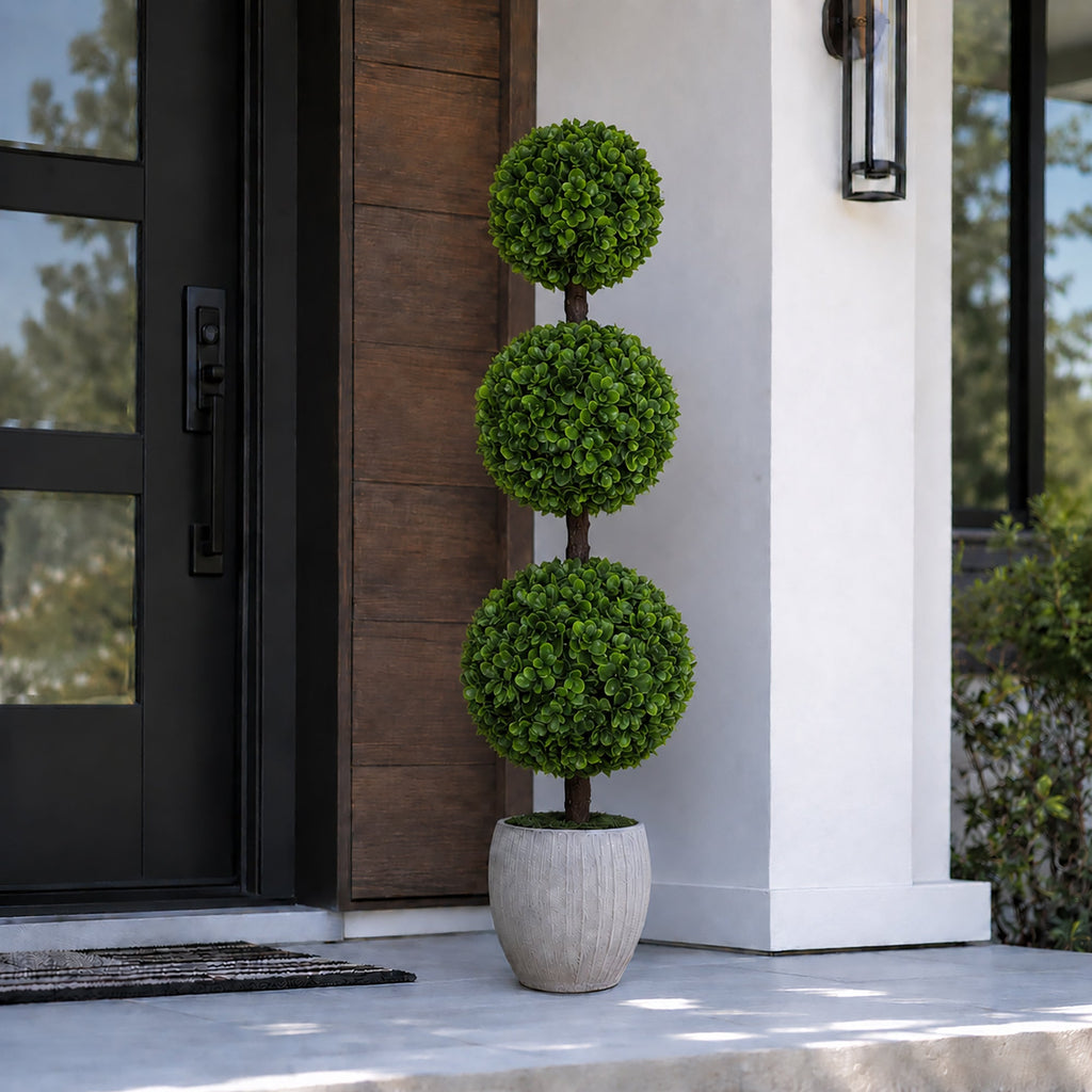 4' Artificial Jasper Topiary Tree