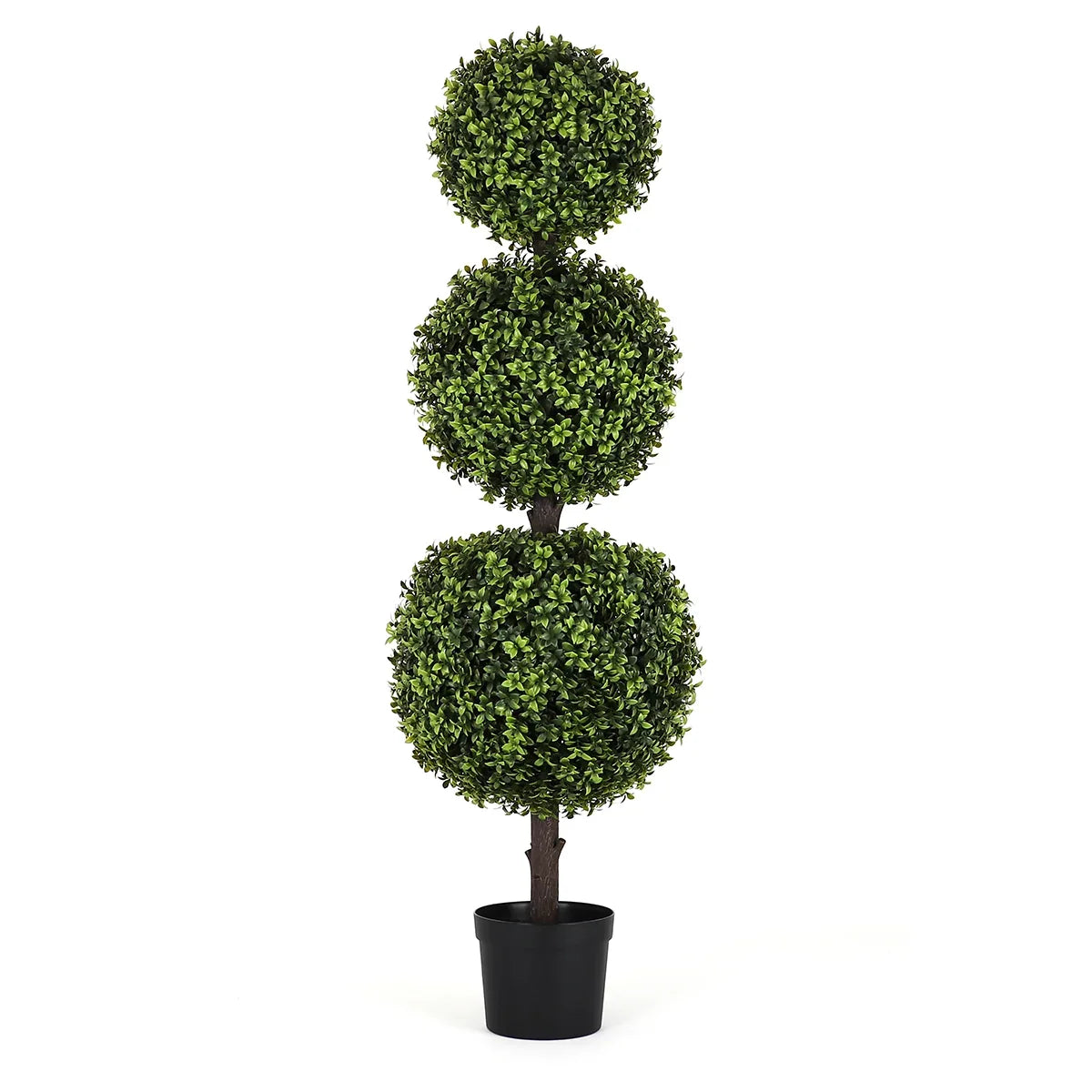 4' Artificial English Boxwood Topiary Tree