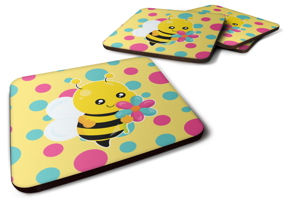 Bee with Flower Foam Coaster  BB7097FC