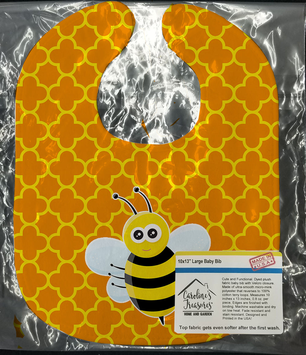 Bee on Quatrafoil Baby Bib BB8596BIB