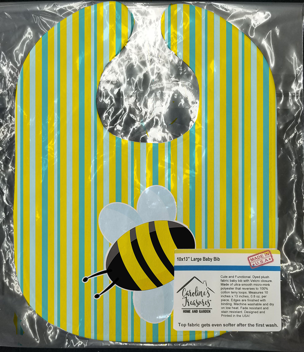 Bee on Stripes Baby Bib BB8597BIB