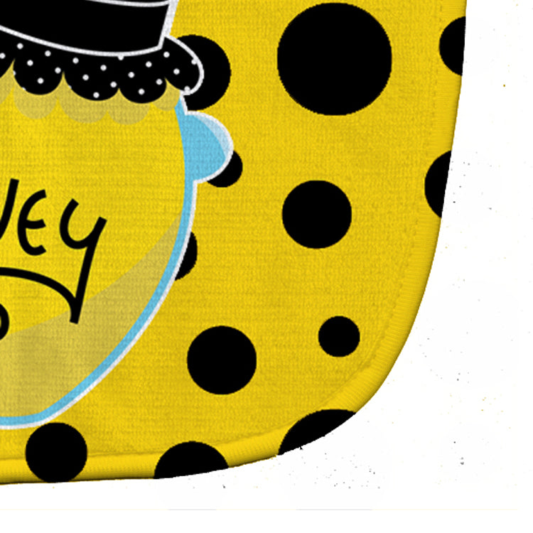 Bee Honey Jar on Polkadots Baby Bib BB8598BIB
