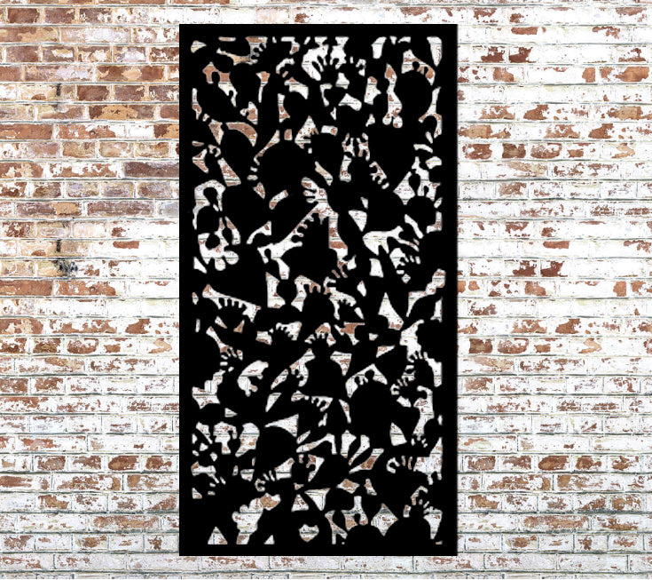Outdoor Privacy Screen or Metal Wall Sculpture (46" Inch)