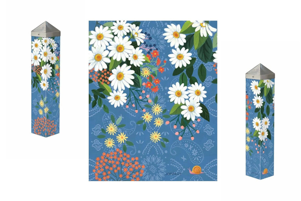 Bandana Daisies Art Pole 20 Inches Tall