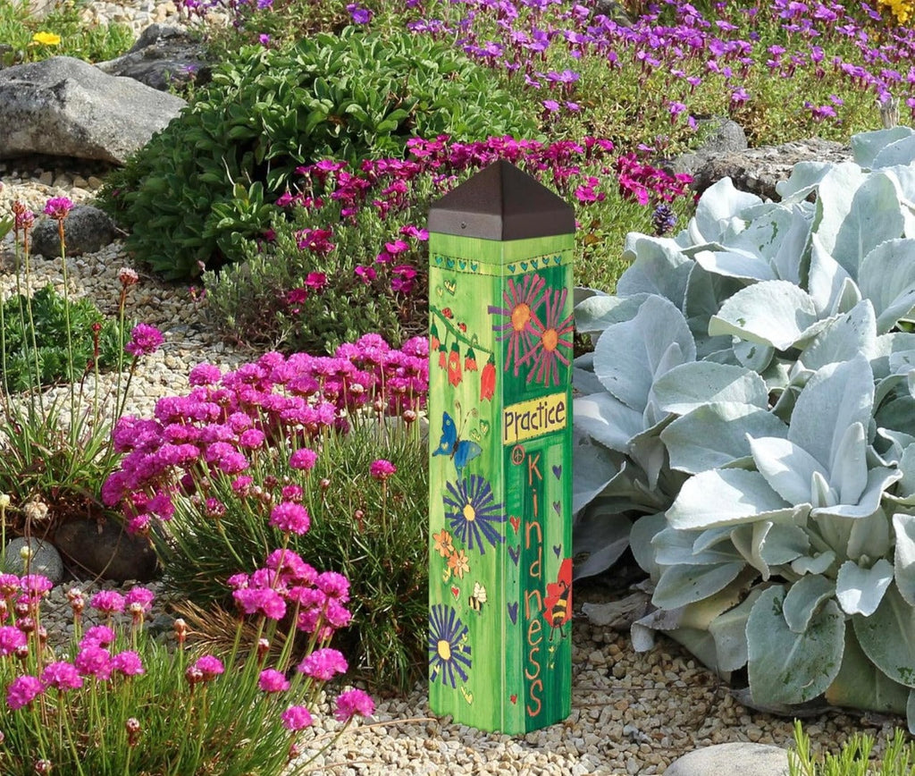 Bee Kind Art Pole 20 Inches Tall