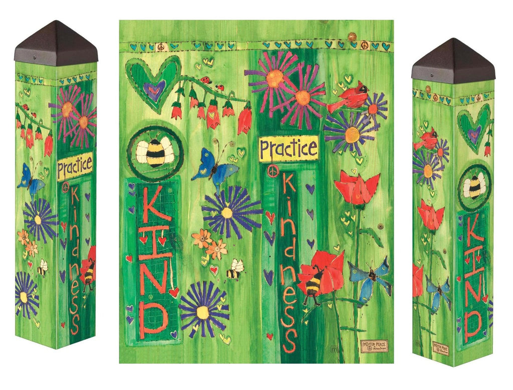 Bee Kind Art Pole 20 Inches Tall