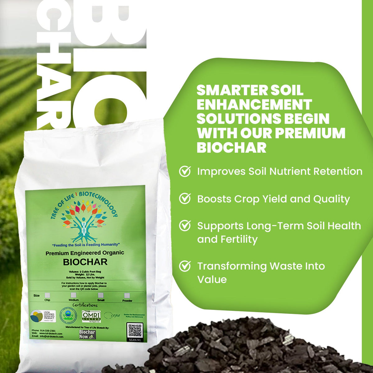 Premium Engineered Biochar (Powder)
