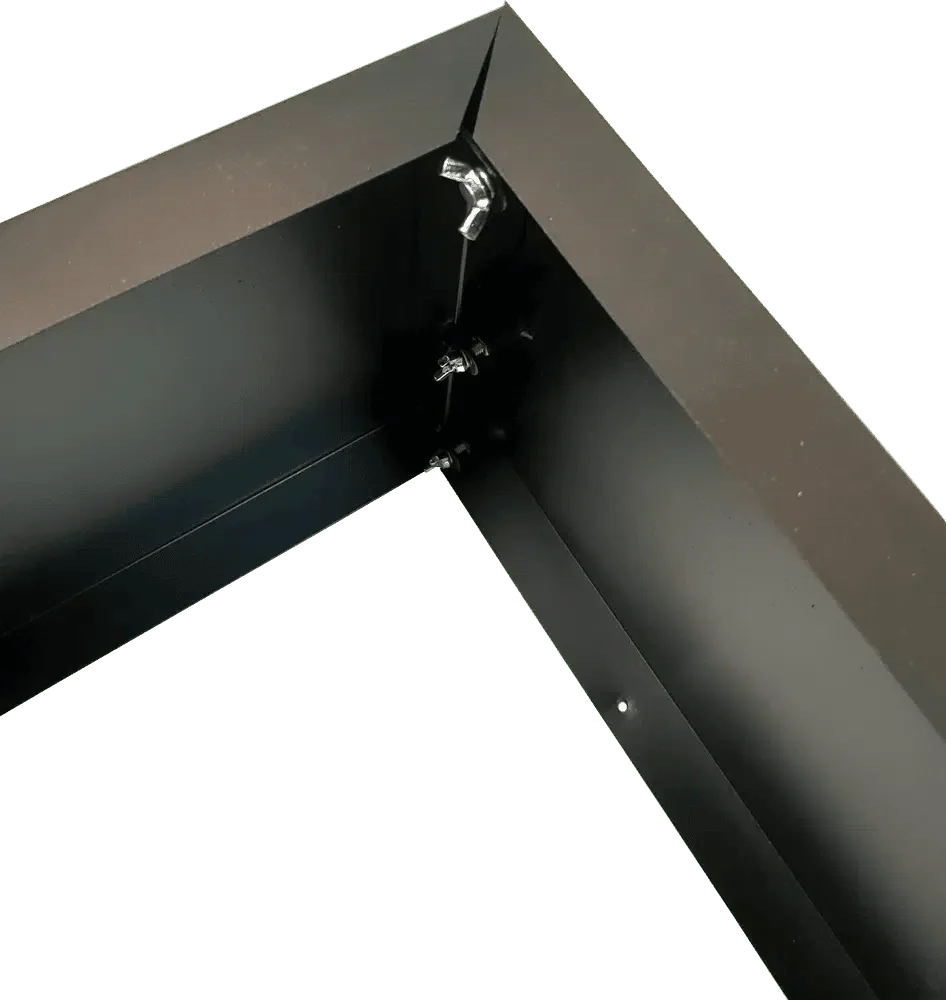 Black Metal Planter Medium – For Artificial Boxwood Hedges