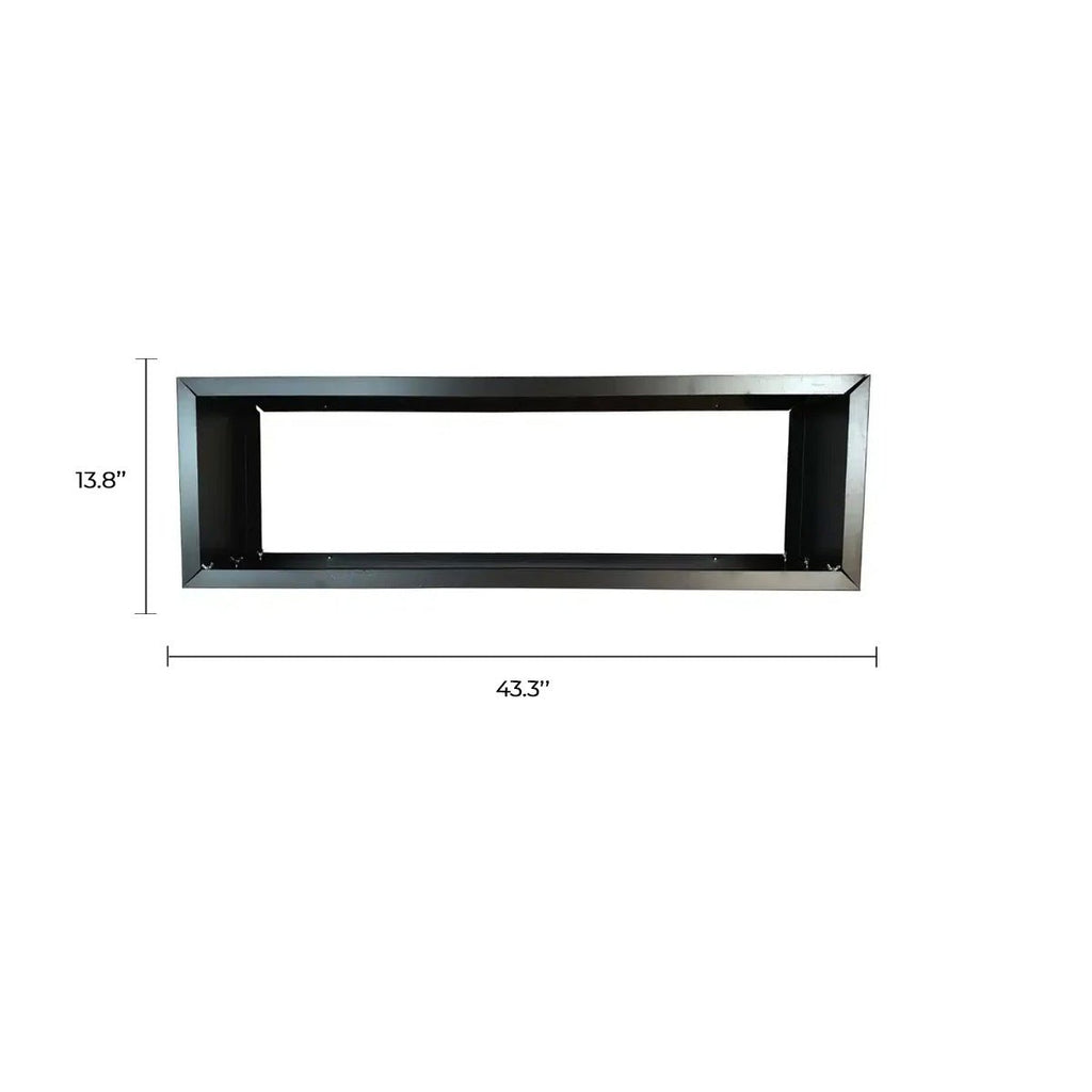 Black Metal Planter Medium – For Artificial Boxwood Hedges