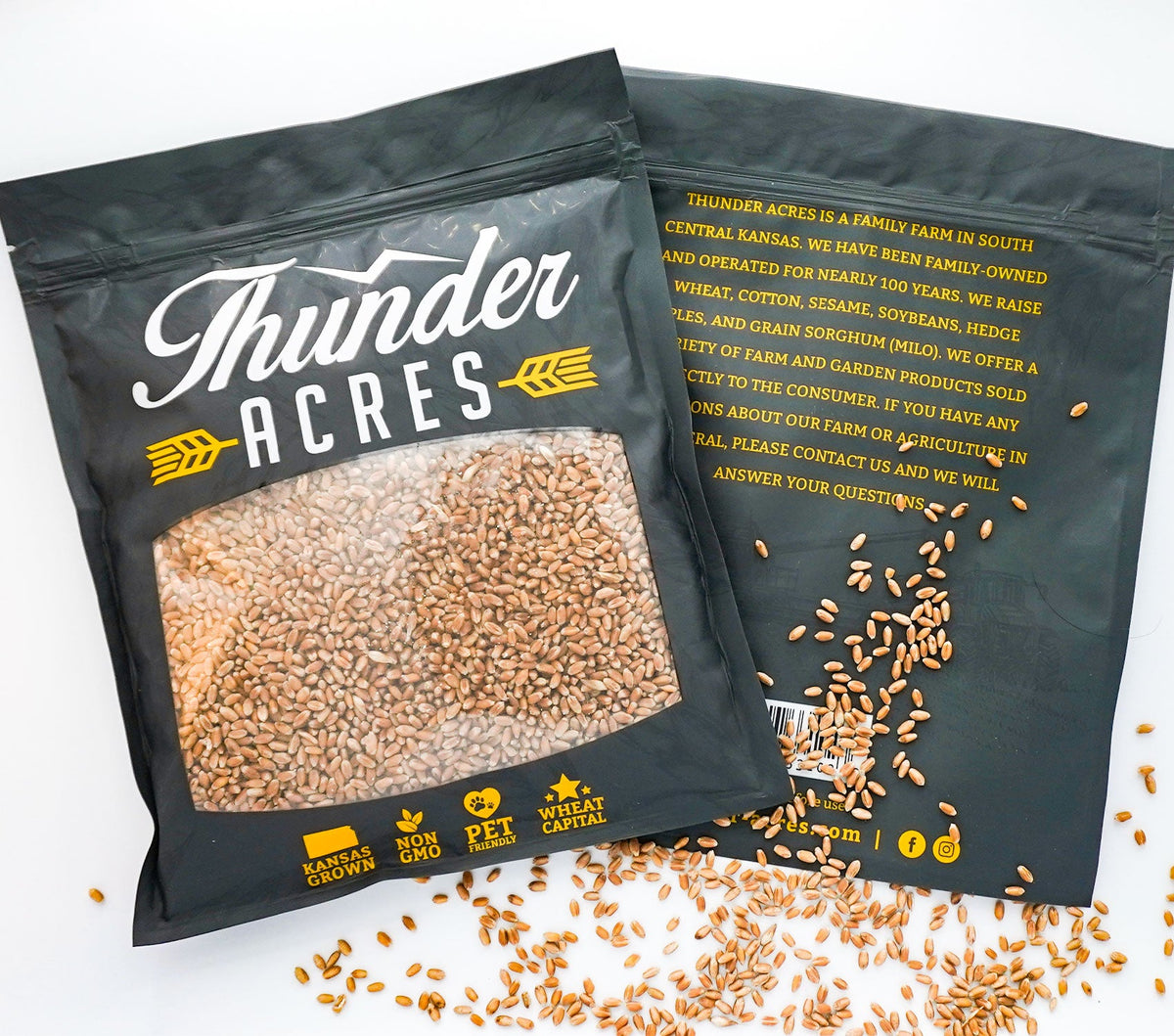 Non-GMO Wheat Seed for Wheatgrass and Cat Grass - Glyphosate Free