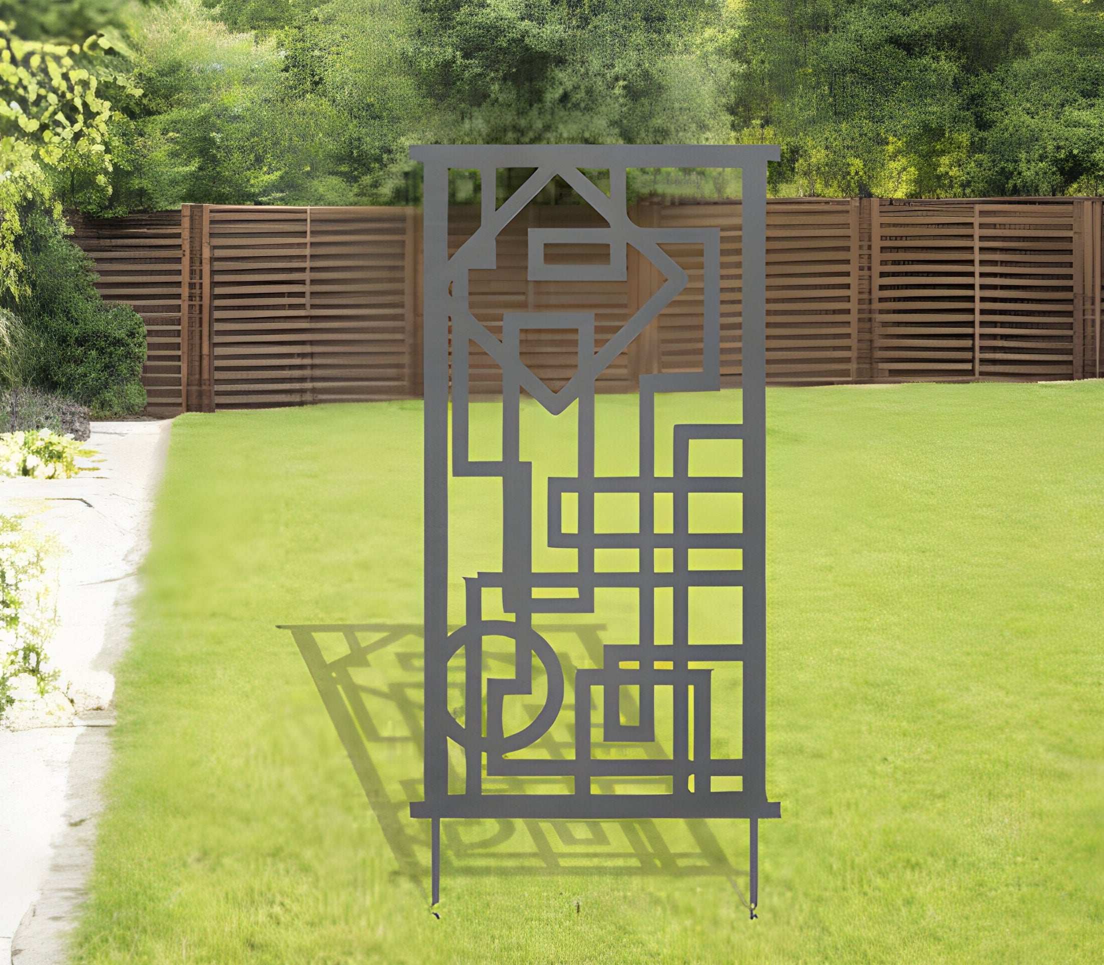 Blue Metal Trellis