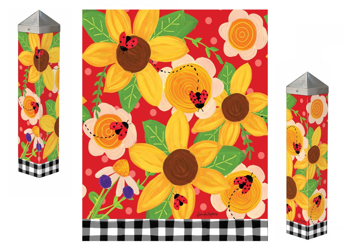 Bugs and Blooms Art Pole 20 Inches