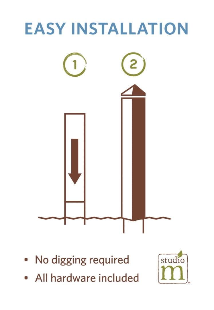 Bumbly Bees Art Pole 20 Inches Tall